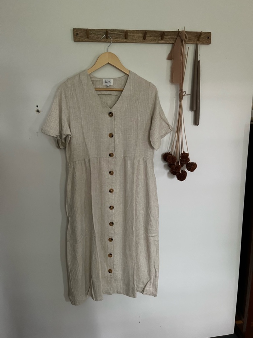 NWOT DM Fashion Linen Blend Dress